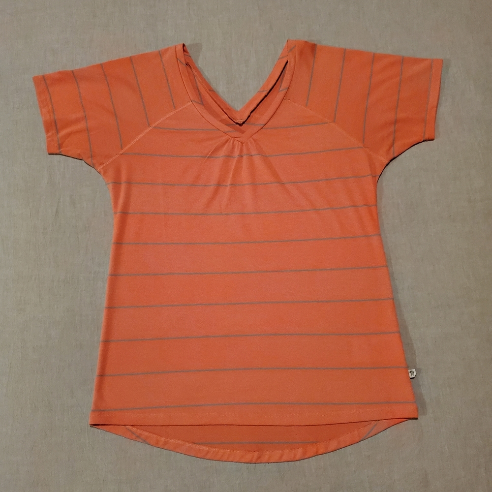 Small Mountain HardWear DrySpun Stripe Short Sleeve Shirt - Like New!